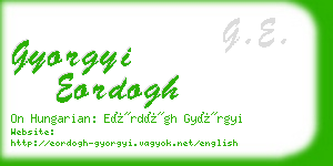 gyorgyi eordogh business card